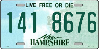 NH license plate 1418676