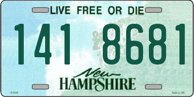 NH license plate 1418681