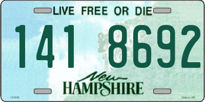 NH license plate 1418692