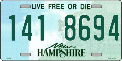 NH license plate 1418694