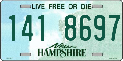 NH license plate 1418697