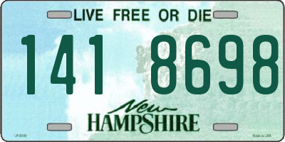 NH license plate 1418698