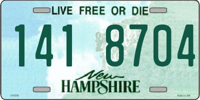 NH license plate 1418704