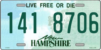 NH license plate 1418706