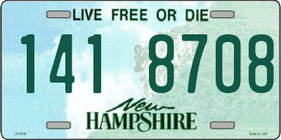 NH license plate 1418708