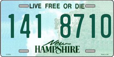 NH license plate 1418710