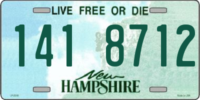 NH license plate 1418712