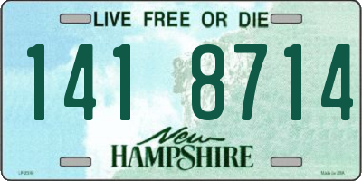 NH license plate 1418714