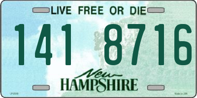 NH license plate 1418716