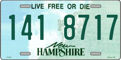NH license plate 1418717