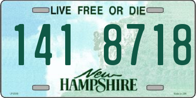 NH license plate 1418718