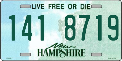 NH license plate 1418719