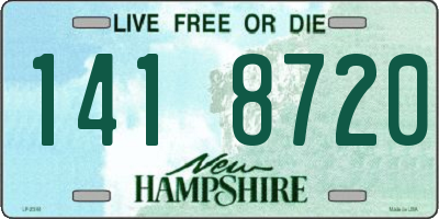 NH license plate 1418720