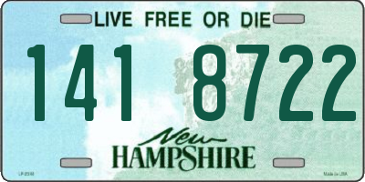 NH license plate 1418722