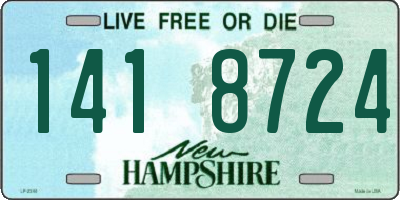 NH license plate 1418724