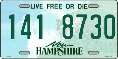 NH license plate 1418730