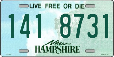 NH license plate 1418731