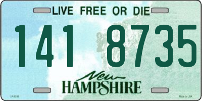 NH license plate 1418735