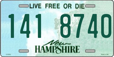 NH license plate 1418740
