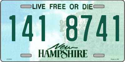 NH license plate 1418741