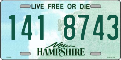 NH license plate 1418743