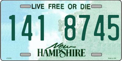 NH license plate 1418745