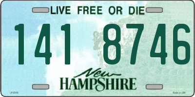 NH license plate 1418746