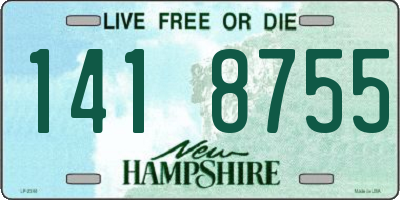 NH license plate 1418755