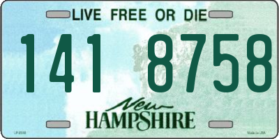 NH license plate 1418758