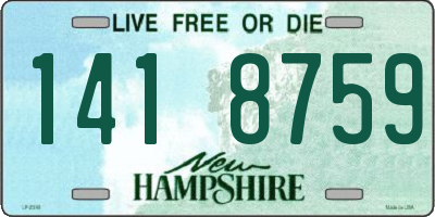NH license plate 1418759