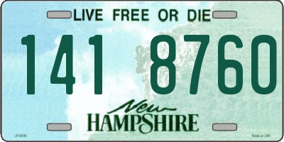 NH license plate 1418760