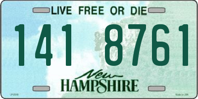 NH license plate 1418761
