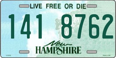 NH license plate 1418762