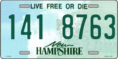 NH license plate 1418763