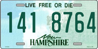 NH license plate 1418764