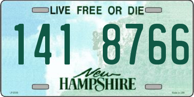 NH license plate 1418766