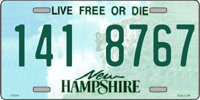 NH license plate 1418767