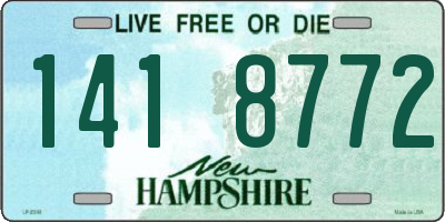 NH license plate 1418772