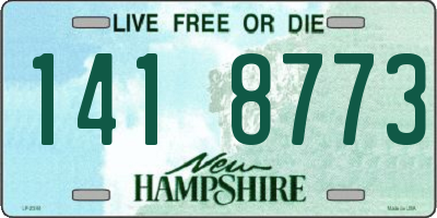 NH license plate 1418773