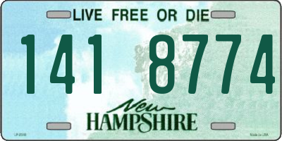 NH license plate 1418774