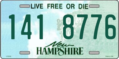 NH license plate 1418776
