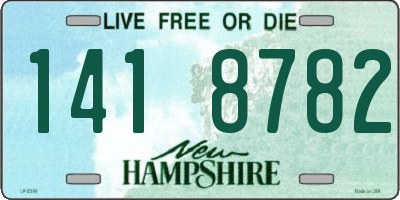 NH license plate 1418782