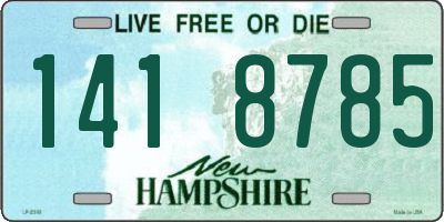 NH license plate 1418785