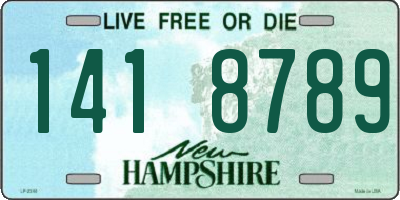 NH license plate 1418789
