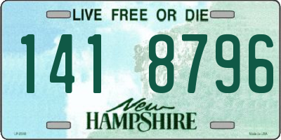 NH license plate 1418796