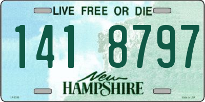 NH license plate 1418797