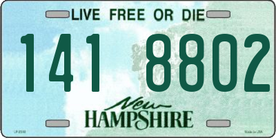 NH license plate 1418802
