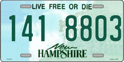 NH license plate 1418803