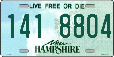 NH license plate 1418804
