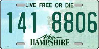 NH license plate 1418806